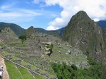 [Machu Picchu vue de l'entre.]
